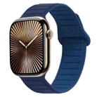 For Apple Watch Series 10 46mm Loop Magnetic Silicone Watch Band(Navy Blue) - 1