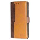 For OPPO A5 Pro 5G Global Contrast Color Side Buckle Leather Phone Case(Dark Brown + Gold) - 2