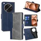 For OPPO Find X8 Ultra 5G Contrast Color Side Buckle Leather Phone Case(Blue + Grey) - 1