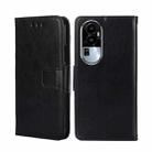 For OPPO Reno10 5G Crystal Texture Leather Phone Case(Black) - 1