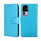 For OPPO Reno10 Pro+ 5G Crystal Texture Leather Phone Case(Sky Blue) - 1