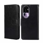 For OPPO Reno10 Pro+ 5G Crystal Texture Leather Phone Case(Black) - 1