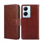 For vivo Y78 Plus 5G Crystal Texture Leather Phone Case(Brown) - 1