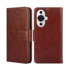 For Huawei nova 11 4G Crystal Texture Leather Phone Case(Brown) - 1