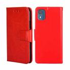 For Nokia C02 TA-1522 Crystal Texture Leather Phone Case(Red) - 1