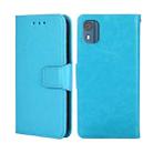 For Nokia C02 TA-1522 Crystal Texture Leather Phone Case(Sky Blue) - 1