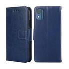 For Nokia C02 TA-1522 Crystal Texture Leather Phone Case(Royal Blue) - 1