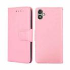For Samsung Galaxy F14 5G Crystal Texture Leather Phone Case(Pink) - 1