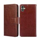 For Samsung Galaxy F14 5G Crystal Texture Leather Phone Case(Brown) - 1