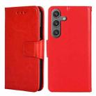 For Samsung Galaxy S24 5G Crystal Texture Leather Phone Case(Red) - 1