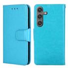For Samsung Galaxy S24 5G Crystal Texture Leather Phone Case(Sky Blue) - 1