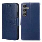 For Samsung Galaxy S24 5G Crystal Texture Leather Phone Case(Royal Blue) - 1