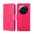 For Xiaomi 13 Ultra 5G Crystal Texture Leather Phone Case(Rose Red) - 1