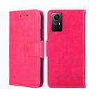 For Xiaomi Redmi Note 12S 4G Crystal Texture Leather Phone Case(Rose Red) - 1