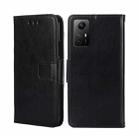 For Xiaomi Redmi Note 12S 4G Crystal Texture Leather Phone Case(Black) - 1