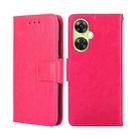 For OnePlus Nord CE 3 Lite 5G Crystal Texture Leather Phone Case(Rose Red) - 1