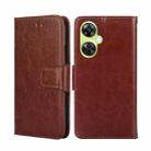 For OnePlus Nord CE 3 Lite 5G Crystal Texture Leather Phone Case(Brown) - 1