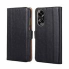 For OPPO A1 5G Ostrich Texture Horizontal Flip Leather Phone Case(Black) - 1