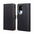 For OPPO Reno10 5G Ostrich Texture Horizontal Flip Leather Phone Case(Black) - 1