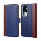 For OPPO Reno10 5G Ostrich Texture Horizontal Flip Leather Phone Case(Blue) - 1