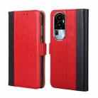For OPPO Reno10 5G Ostrich Texture Horizontal Flip Leather Phone Case(Red) - 1