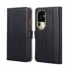For OPPO Reno10 Pro 5G Ostrich Texture Horizontal Flip Leather Phone Case(Black) - 1
