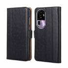 For OPPO Reno10 Pro+ 5G Ostrich Texture Horizontal Flip Leather Phone Case(Black) - 1