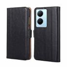 For vivo Y78 Plus 5G Ostrich Texture Horizontal Flip Leather Phone Case(Black) - 1