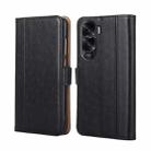 For Honor X50i 5G Ostrich Texture Horizontal Flip Leather Phone Case(Black) - 1