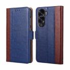 For Honor X50i 5G Ostrich Texture Horizontal Flip Leather Phone Case(Blue) - 1