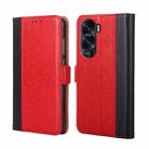 For Honor X50i 5G Ostrich Texture Horizontal Flip Leather Phone Case(Red) - 1
