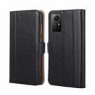 For Xiaomi Redmi Note 12S 4G Ostrich Texture Horizontal Flip Leather Phone Case(Black) - 1