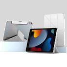 For iPad 10.2 2021 / 2020 / 2019 Mutural Deformation Stand Smart Leather Tablet Case(Grey) - 1