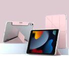 For iPad 10.2 2021 / 2020 / 2019 Mutural Deformation Stand Smart Leather Tablet Case(Pink) - 1