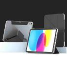 For iPad 10th Gen 10.9 2022 Mutural Deformation Stand Smart Leather Tablet Case(Black) - 1
