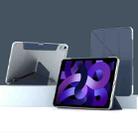 For iPad  Air 2022 / 2020 10.9 Mutural Deformation Stand Smart Leather Tablet Case(Dark Blue) - 1