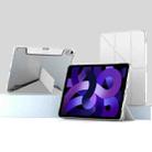 For iPad  Air 2022 / 2020 10.9 Mutural Deformation Stand Smart Leather Tablet Case(Grey) - 1