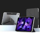 For iPad  Air 2022 / 2020 10.9 Mutural Deformation Stand Smart Leather Tablet Case(Black) - 1