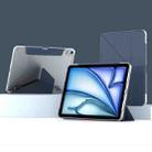 For iPad Air 11 2024 Mutural Deformation Stand Smart Leather Tablet Case(Dark Blue) - 1