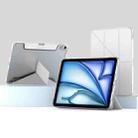 For iPad Air 13 2024 Mutural Deformation Stand Smart Leather Tablet Case(Grey) - 1