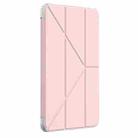 For iPad Air 13 2024 Mutural Deformation Stand Smart Leather Tablet Case(Pink) - 2