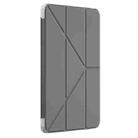 For iPad Air 13 2024 Mutural Deformation Stand Smart Leather Tablet Case(Black) - 2