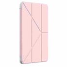 For iPad Pro 13 2024 Mutural Deformation Stand Smart Leather Tablet Case(Pink) - 2