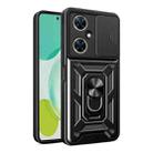 For Huawei nova 11i 4G Global Sliding Camera Cover Design TPU+PC Phone Case(Black) - 1