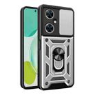 For Huawei nova 11i 4G Global Sliding Camera Cover Design TPU+PC Phone Case(Silver) - 1