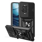 For Huawei nova 13 Pro Sliding Camera Cover Design TPU+PC Phone Case(Black) - 1