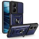 For Huawei Nova Y73 Sliding Camera Cover Design TPU+PC Phone Case(Blue) - 1
