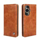 For Huawei nova 11 Pro 4G / 11 Ultra 4G Non-Magnetic Retro Texture Leather Phone Case(Brown) - 1