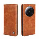 For Xiaomi 13 Ultra 5G Non-Magnetic Retro Texture Leather Phone Case(Brown) - 1