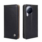 For Xiaomi Civi 3 5G Non-Magnetic Retro Texture Leather Phone Case(Black) - 1